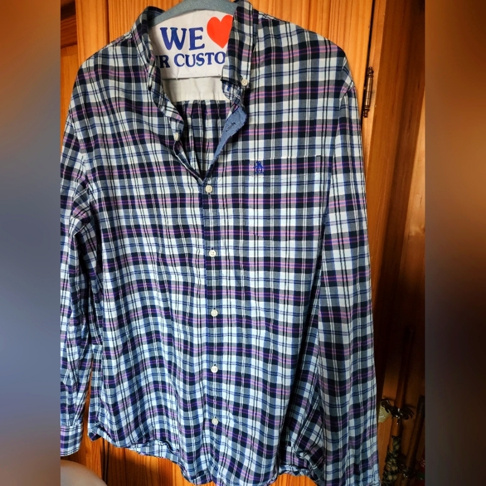Mens button down casual shirt